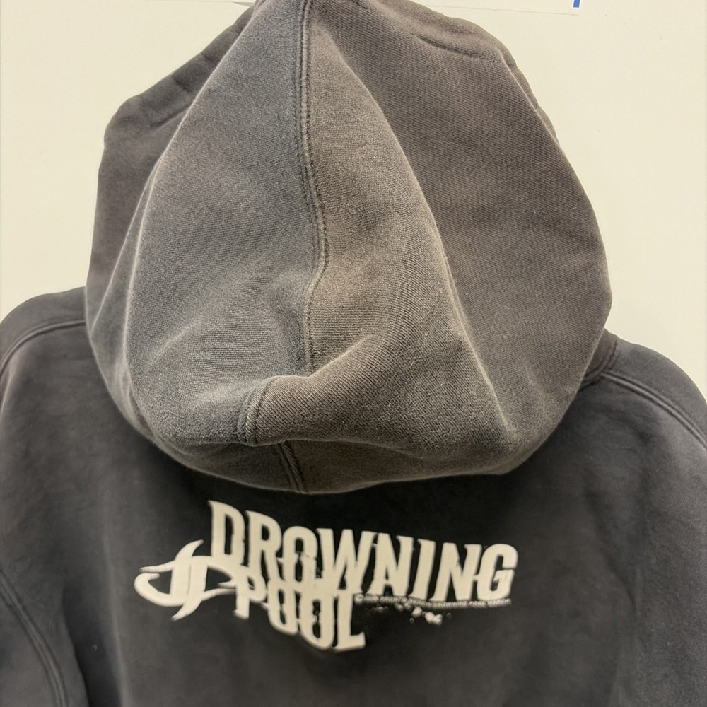 Vintage 2004 Drowning Pool Hoodie Black L Metal Grunge Bodies Made In USA - Picture 4 of 10